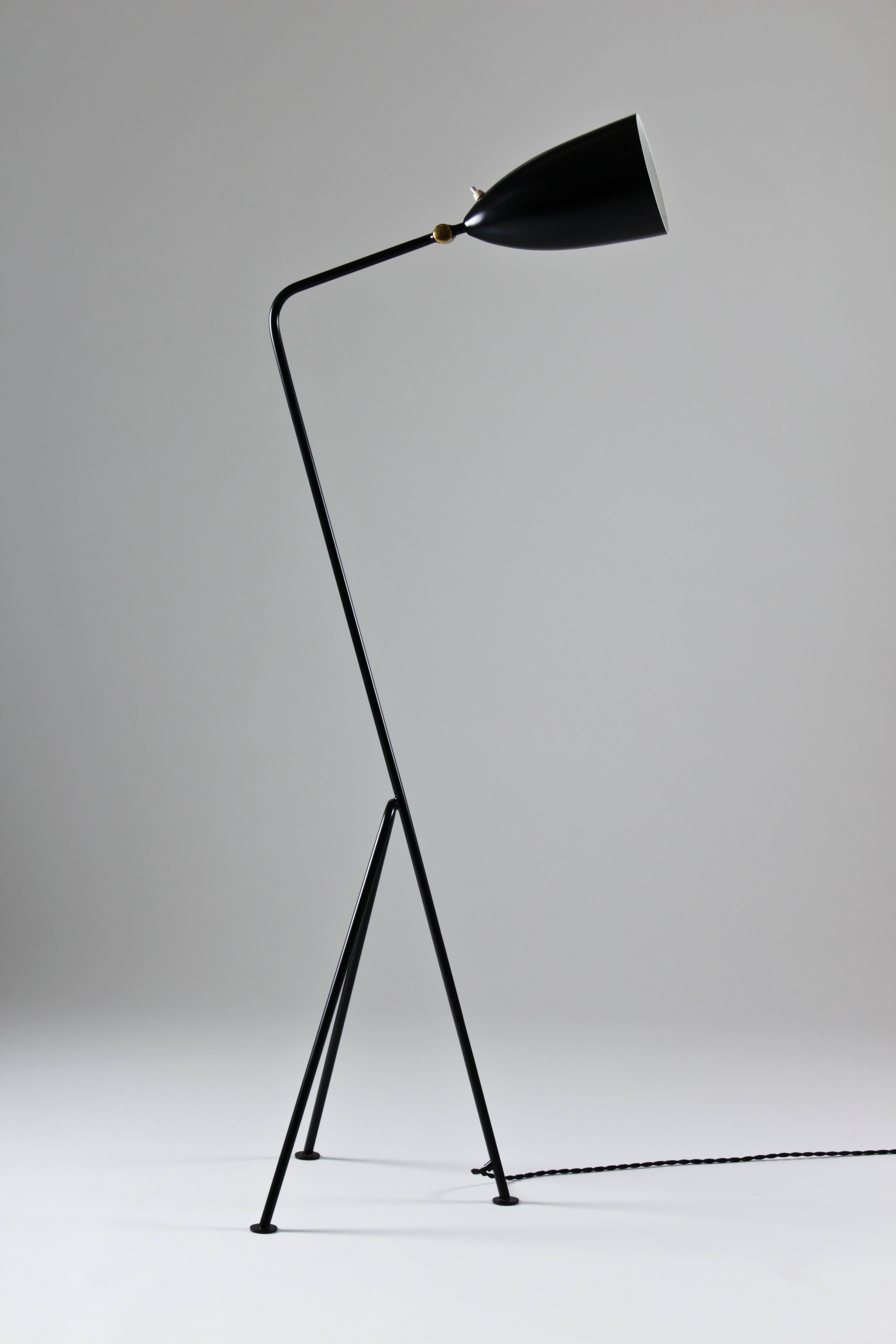 Mid-Century Modern Grasshopper Floor Lamp by Greta Grossman for Bergboms