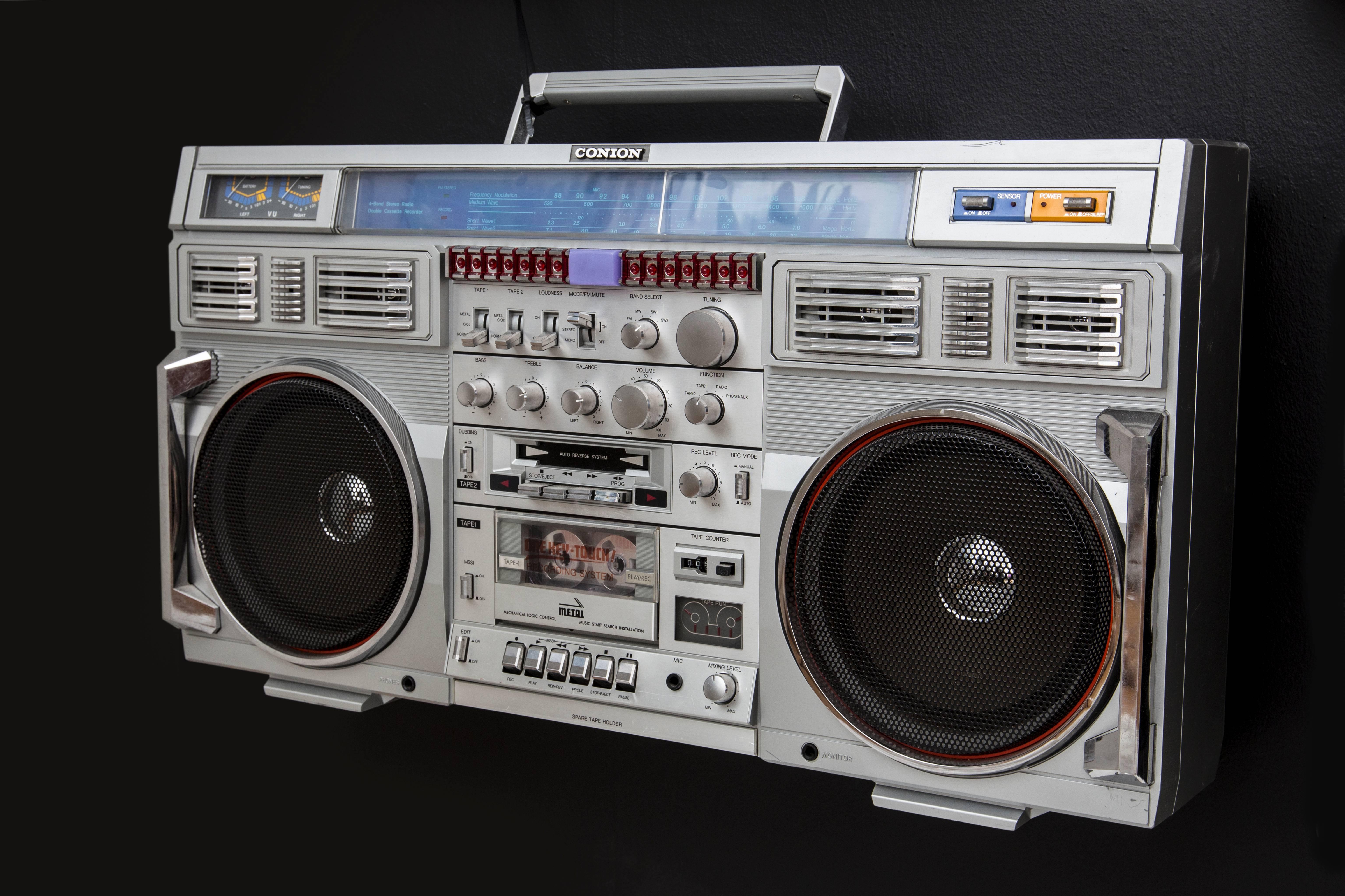 Unique Vintage Boombox Collection from the 1980s For Sale 1