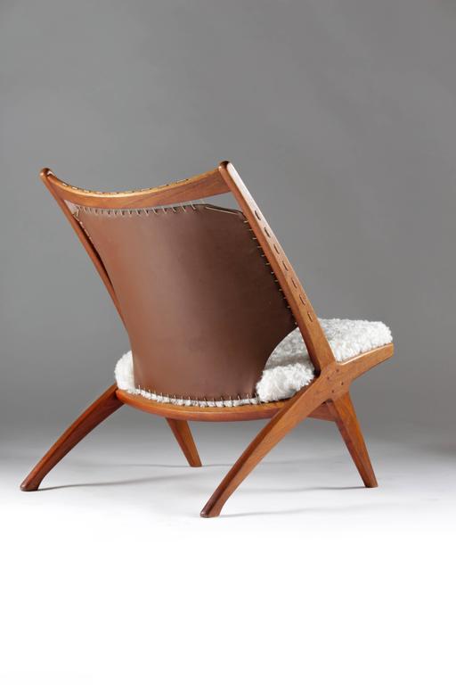 Lounge Chair Krysset "The Cross" by Fredrik Kayser, 1955 at 1stDibs | krysset  stol, krysset lounge chair, fredrik kayser krysset
