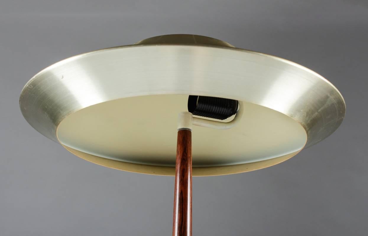 20th Century Danish Table Lamp in Rosewood and Metal by Fog & Mørup