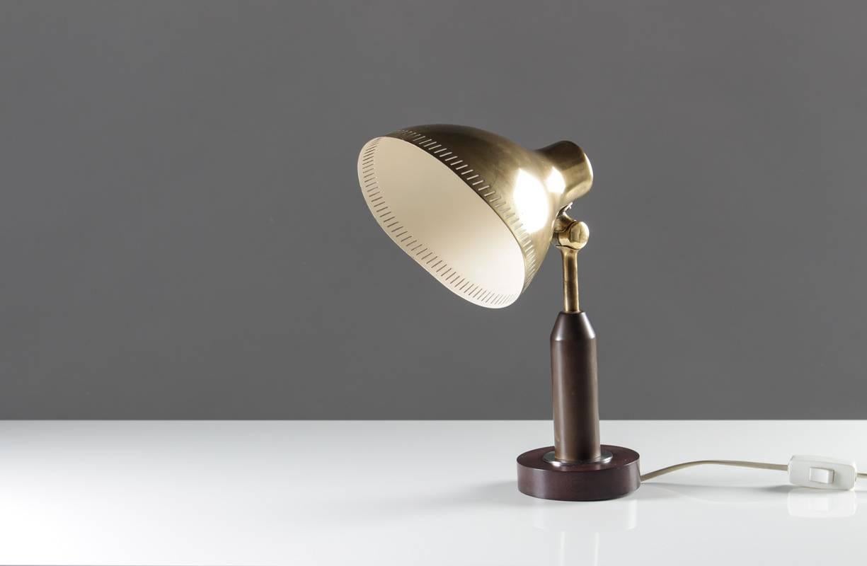 Swedish Table Lamp in Brass by Hans Bergström