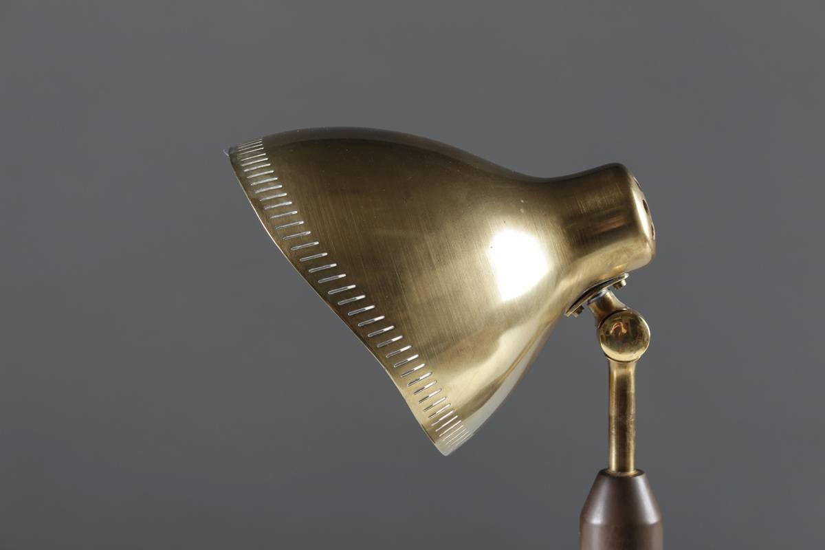 Bakelite Table Lamp in Brass by Hans Bergström