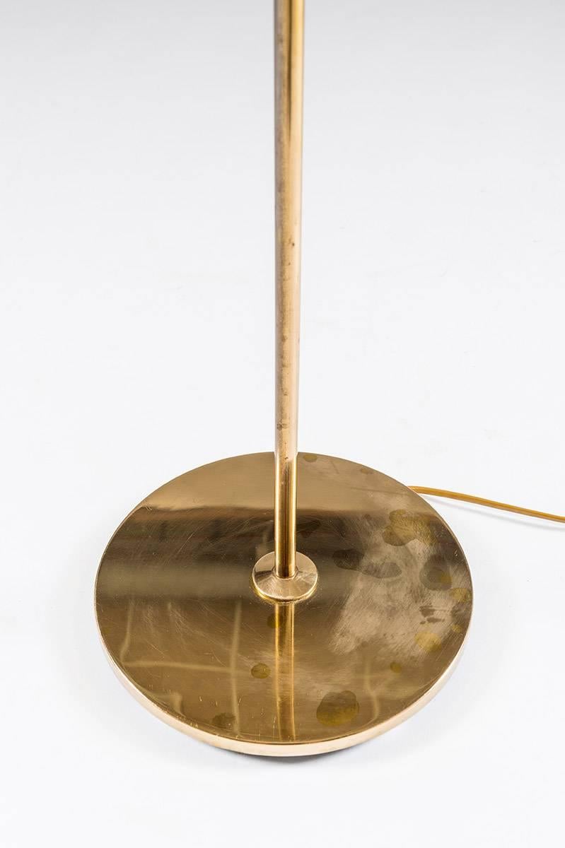 Mid-Century Modern Floor Lamp in Brass by Eje Ahlgren for Bergboms