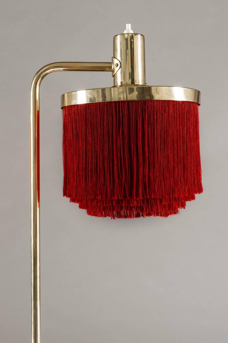 Brass Pair of Fringe Table Lamps B140 by Hans-Agne Jakobsson