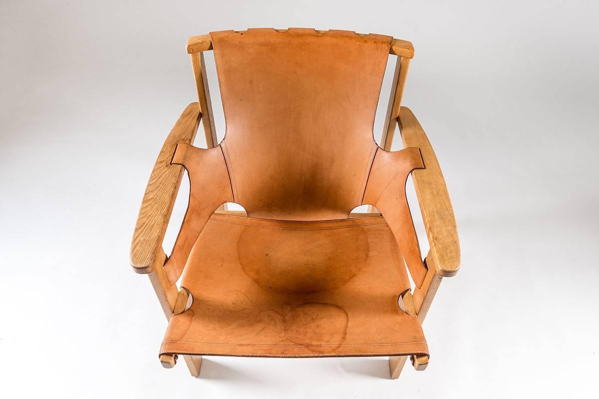 Leather Scandinavian Easy Chair 