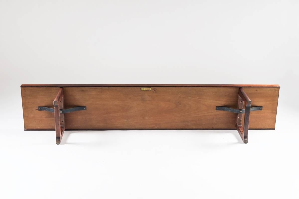 Rosewood Krobo Bench or Side Table with Flower Box by Torbjørn Afdal for Mellemstrand
