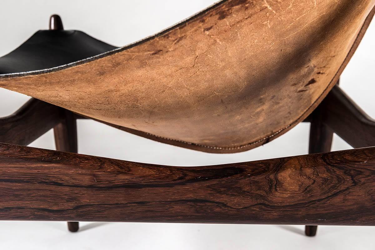 Scandinavian Easy Chair and Ottoman Model 272 Designed by Illum Wikkelsø For Sale 3