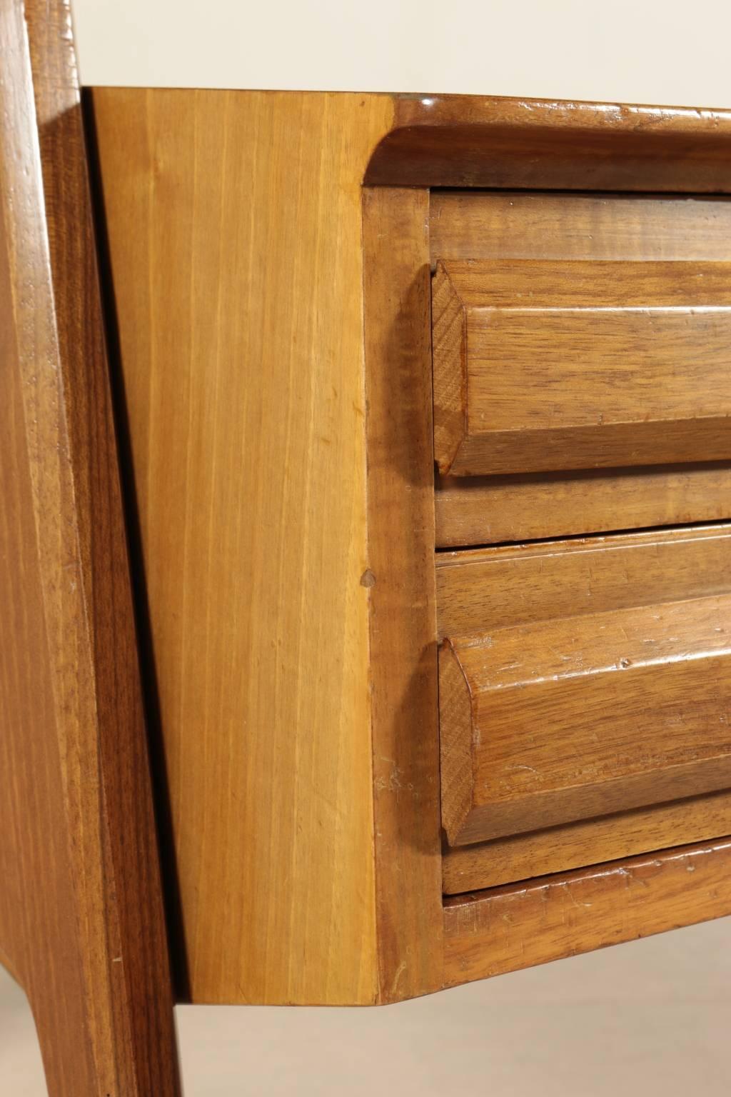 Desk Attributed to Vittorio Dassi Mahogany Formica, 1950s 3