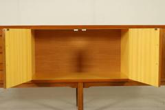 Sideboard with Drawers Teak Veneer Formica Top Vintage, Italy, 1960s