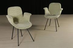 Two Original Medea Chairs with Armrests by Vittorio Nobili for F.lli Tagliabue