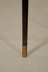 Corner Etagere in Ebony Stained Wood, Manufactured in Italy, 1960s