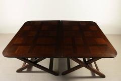 Pair of 18th Century English Mahogany Joined Trestle Tables