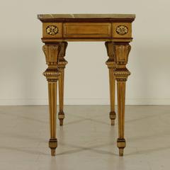 Neoclassical Late 18th Century Italian Lacquered Wood Wall Table