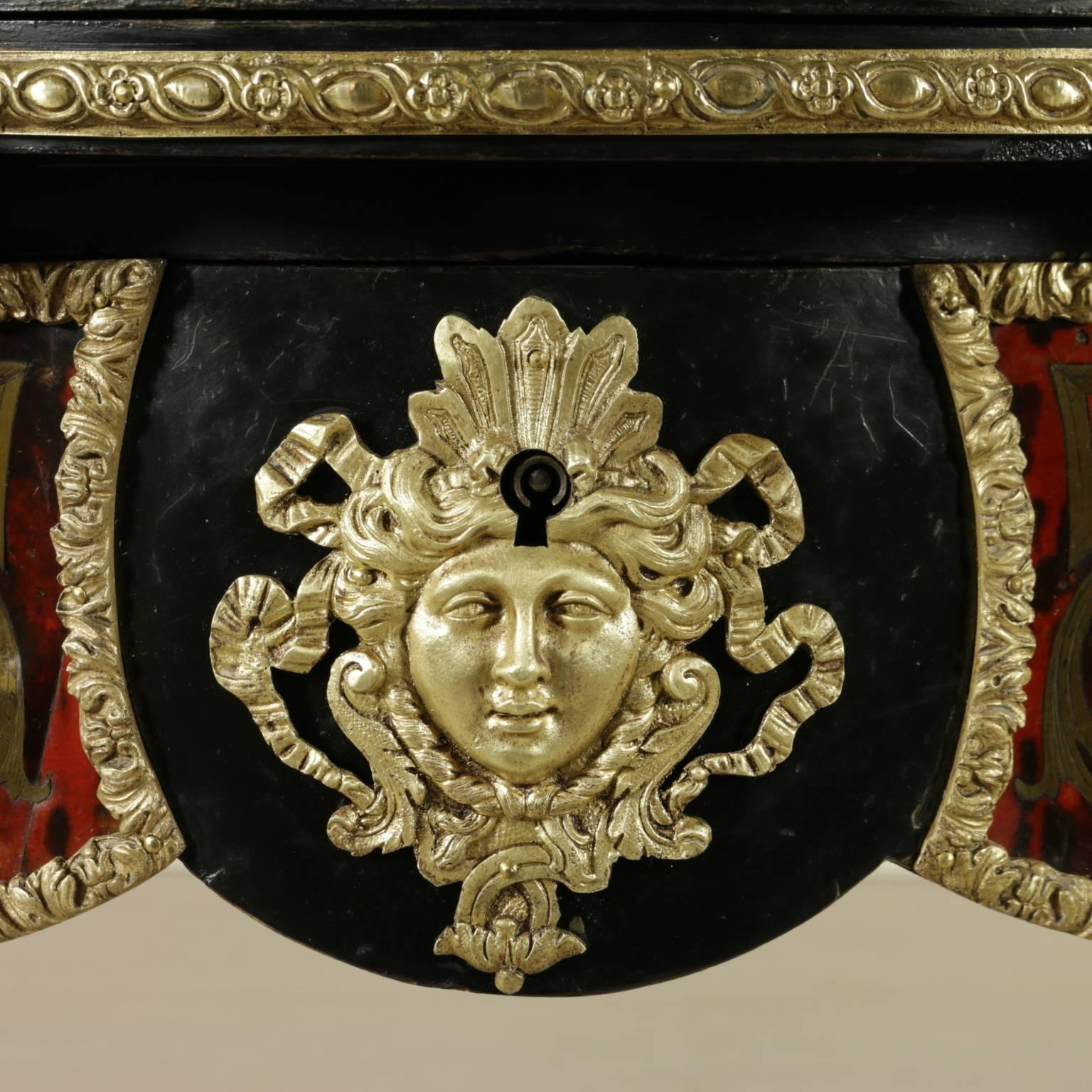 Boulle Style Richly Inlaid Game Table France, Second Half of the 19th Century 3