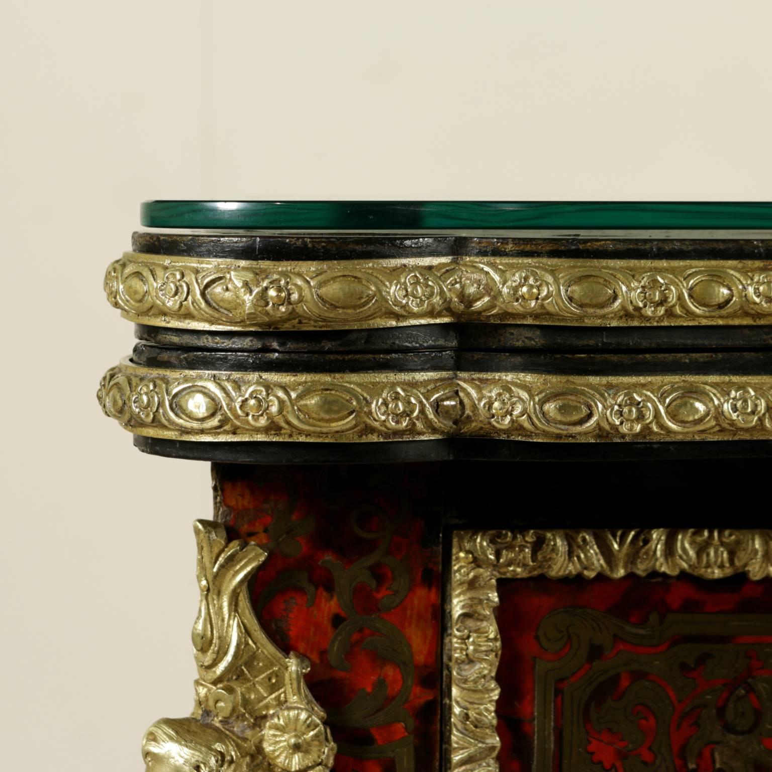 Boulle Style Richly Inlaid Game Table France, Second Half of the 19th Century 4