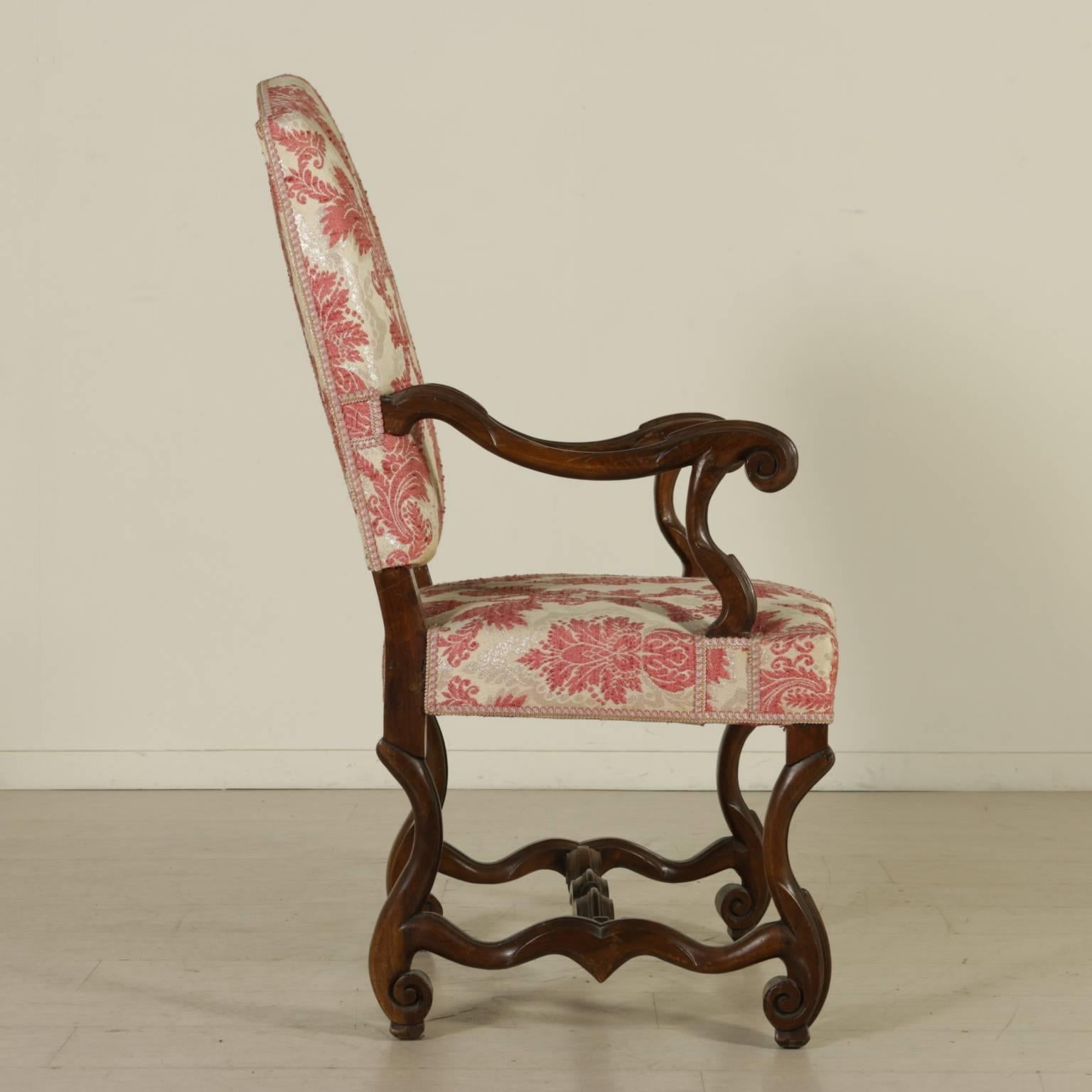 Italian Important Six Armchairs Group Liguria, Italy, First Quarter of the 18th Century