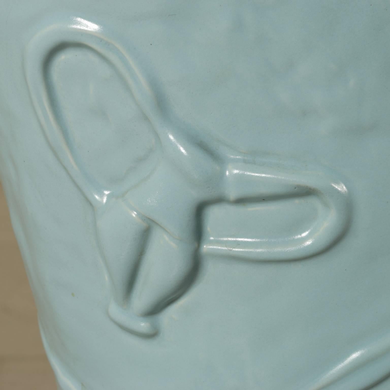 Mid-20th Century Ceramic Vase/Umbrella Stand by Campi for Società Ceramica Italiana Laveno, 1950s