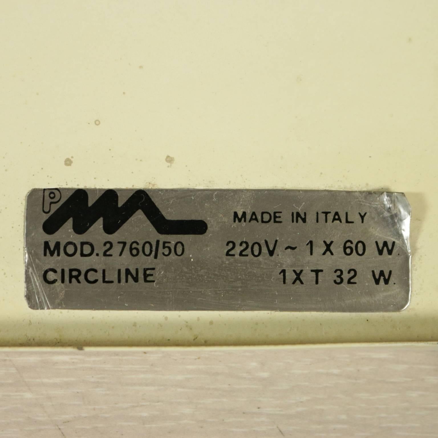 Fourteen Ceiling Wall Lamps, Martinelli Luce Aluminium Methacrylate, Italy 1960s 3