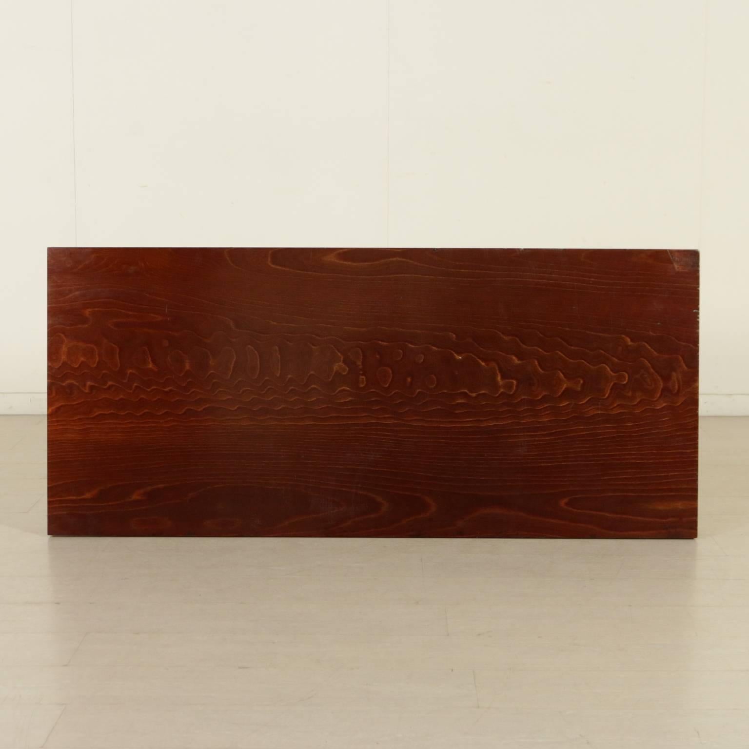 Desk Maple Beech Veneer Vintage Manufactured in Italy, 1950s In Good Condition In Milano, IT