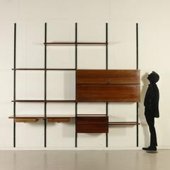Wall-Mounted Bookcase by Borsani for Tecno, Italy, 1960s