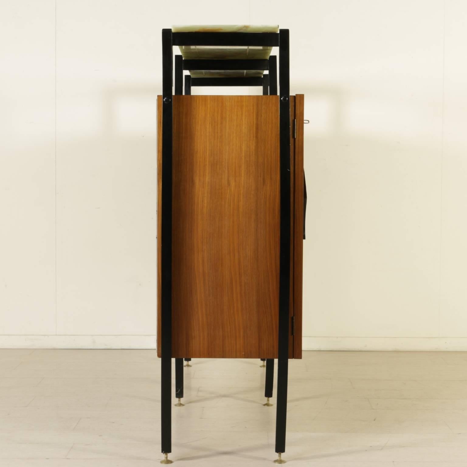 Living Room Cabinet Attributed to Luigi Scremin Maple and Mahogany Veneer, 1950s 2
