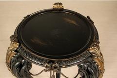 Wood and Bronze 19th Century Neo Renaissance Tripod, Italy