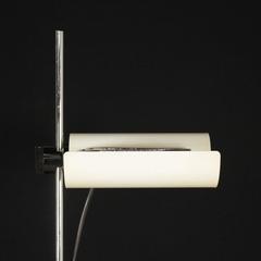 Floor Lamp by Vico Magistretti for Oluce Chromed Metal Lacquered Aluminium 1980s