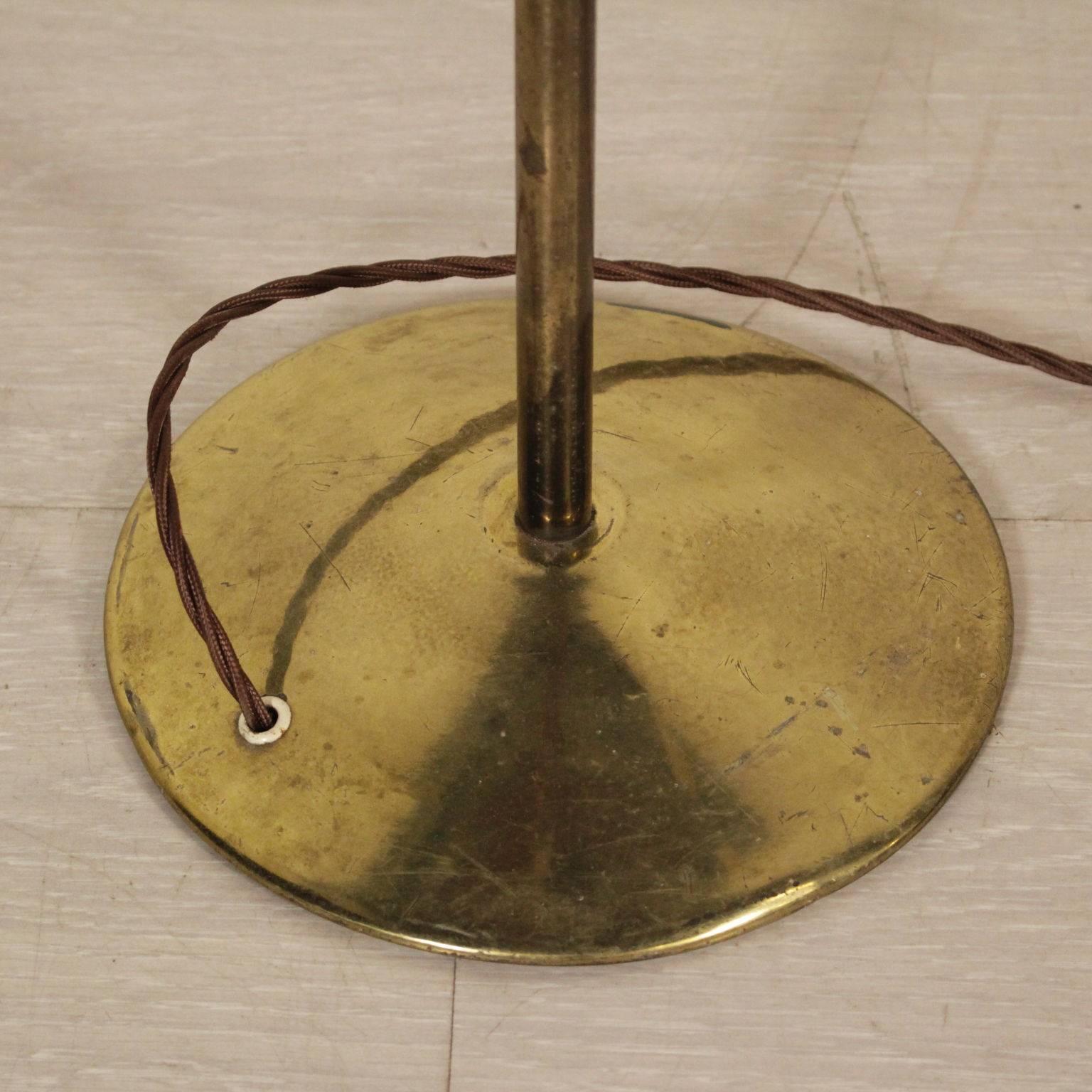 Floor Lamp with Flexible Stem Brass Lacquered Aluminium Vintage, Italy, 1950s 2