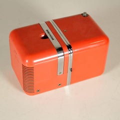 Orange Cubo Brionvega Radio TS 502 Designer Zanuso & Sapper, Milano, 1964