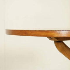 Table Beech Base Formica Covered Top Vintage Manufactured in Italy, 1950s
