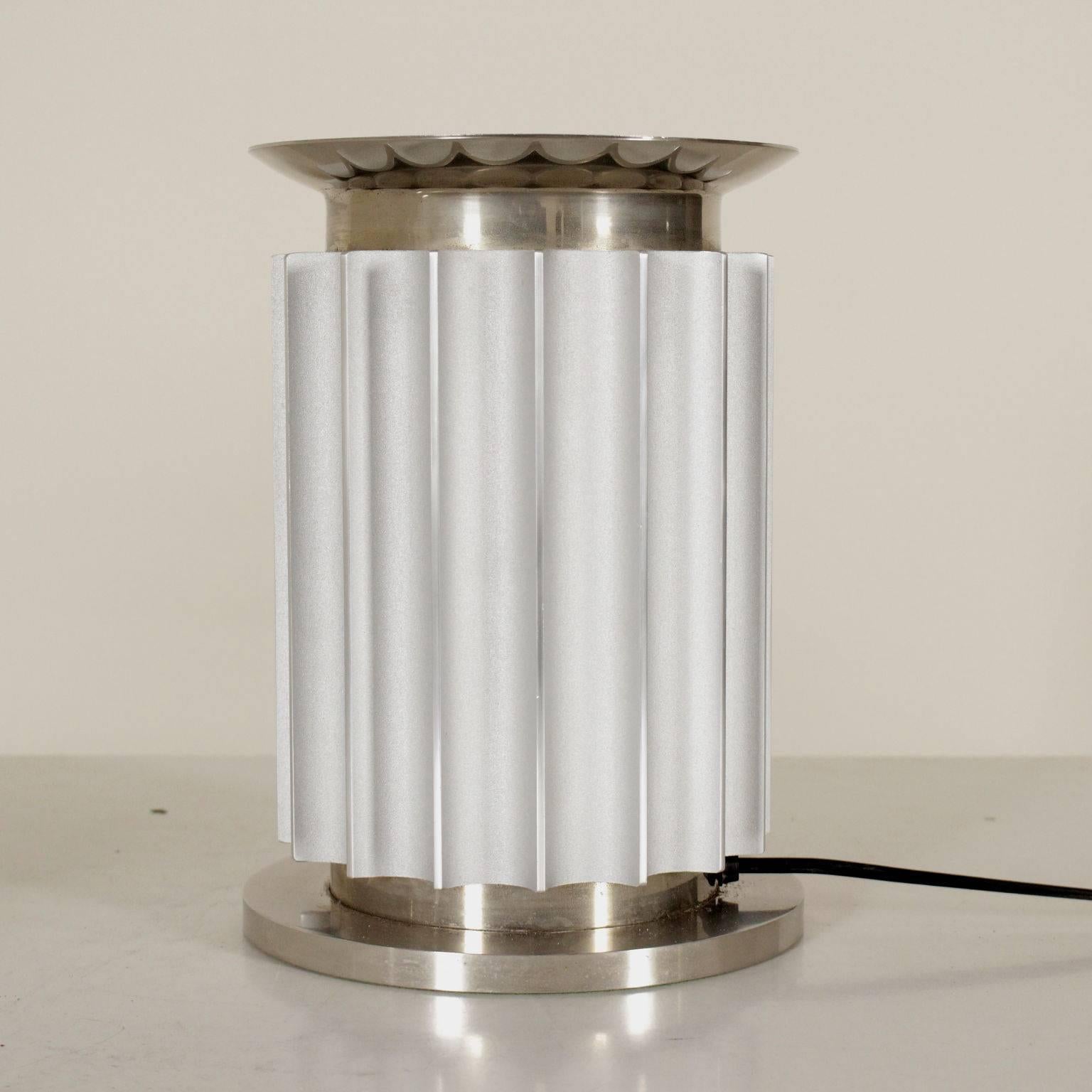 'Taccia' Table Lamp by Castiglioni Brothers for Flos Metal Aluminium Glass 1960s 1