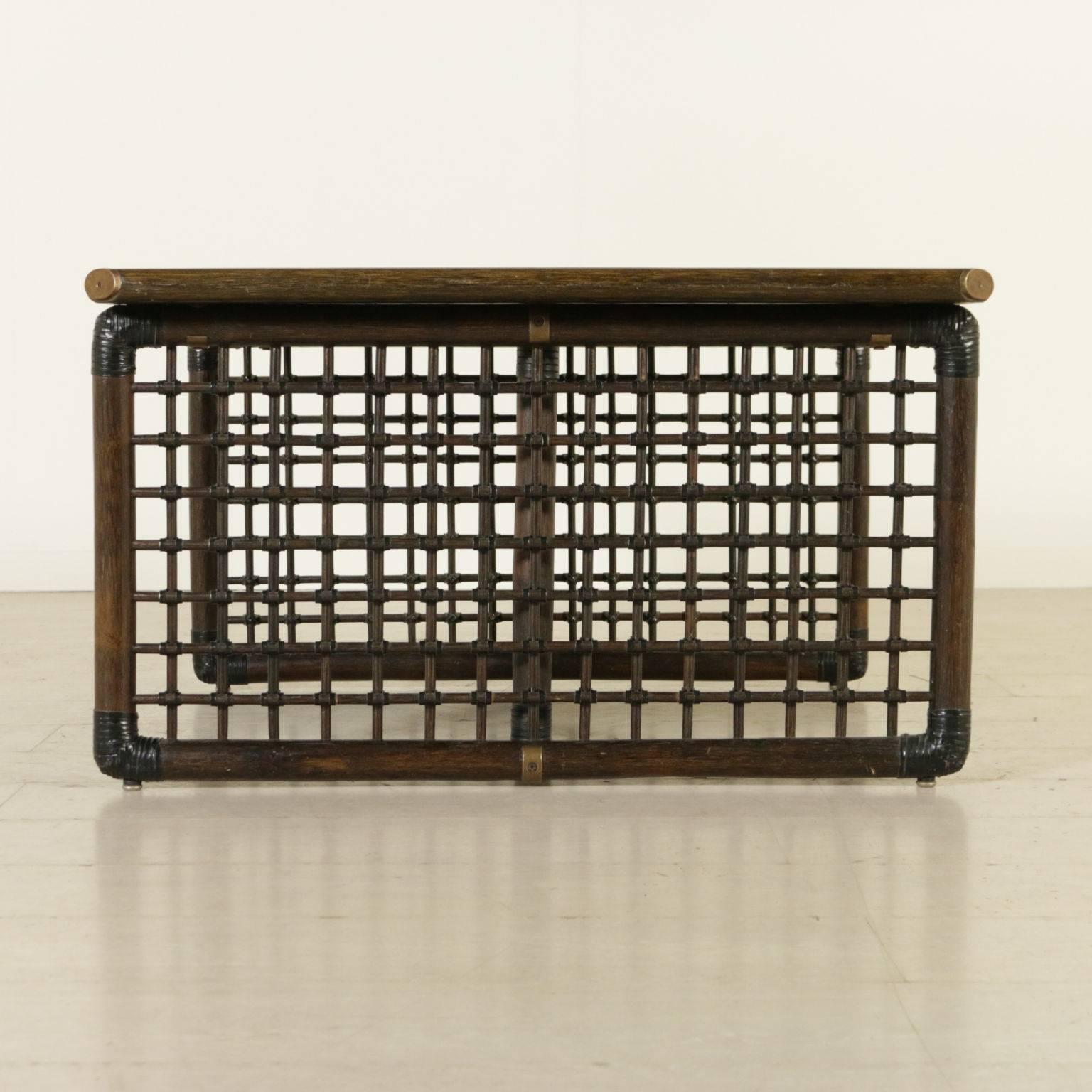 Rattan Coffee Table by Afra Bianchin and Tobia Scarpa for B&B Italy, 1975 4