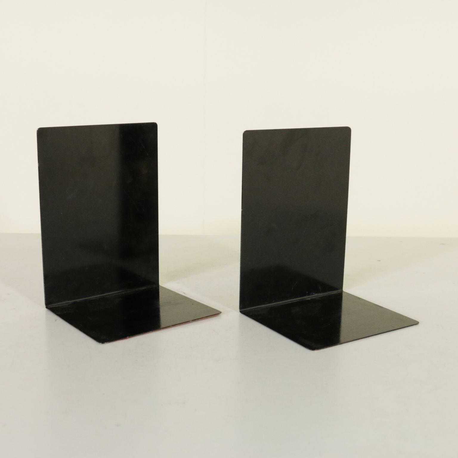 Pair of Bookends by Fornasetti Metal Vintage, Italy, 1960s In Good Condition In Milano, IT