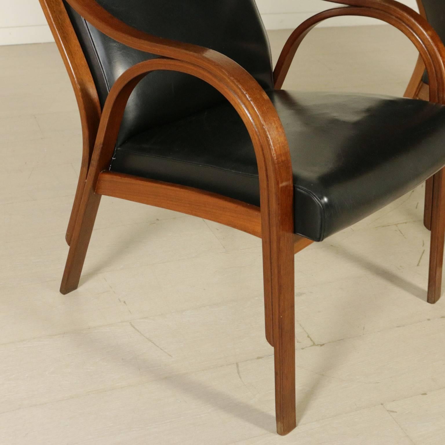 Mid-Century Modern Cavour Armchairs by Stoppino, Meneghetti and Gregotti