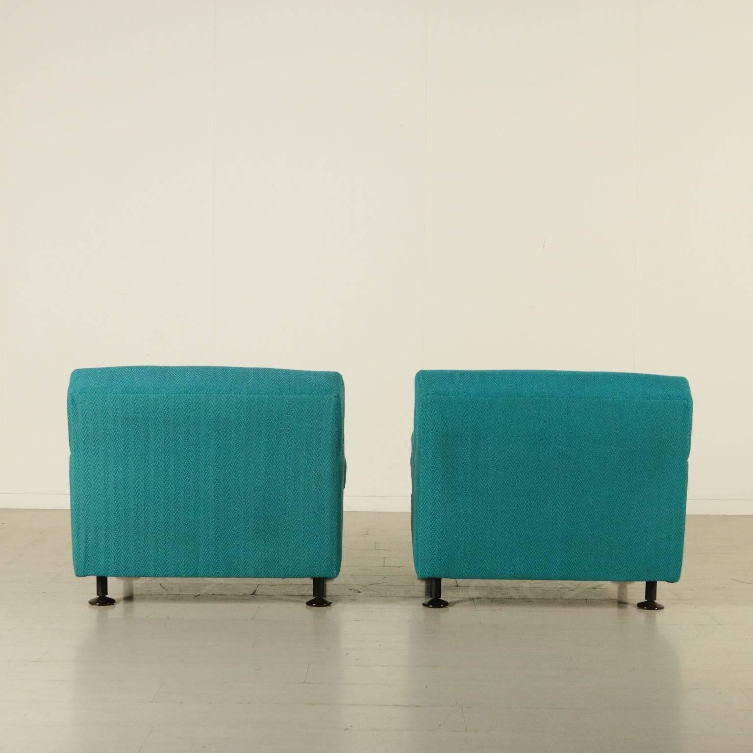 Pair of Armchairs by Marco Zanuso for Arflex Foam Latex Vintage, Italy, 1962 2