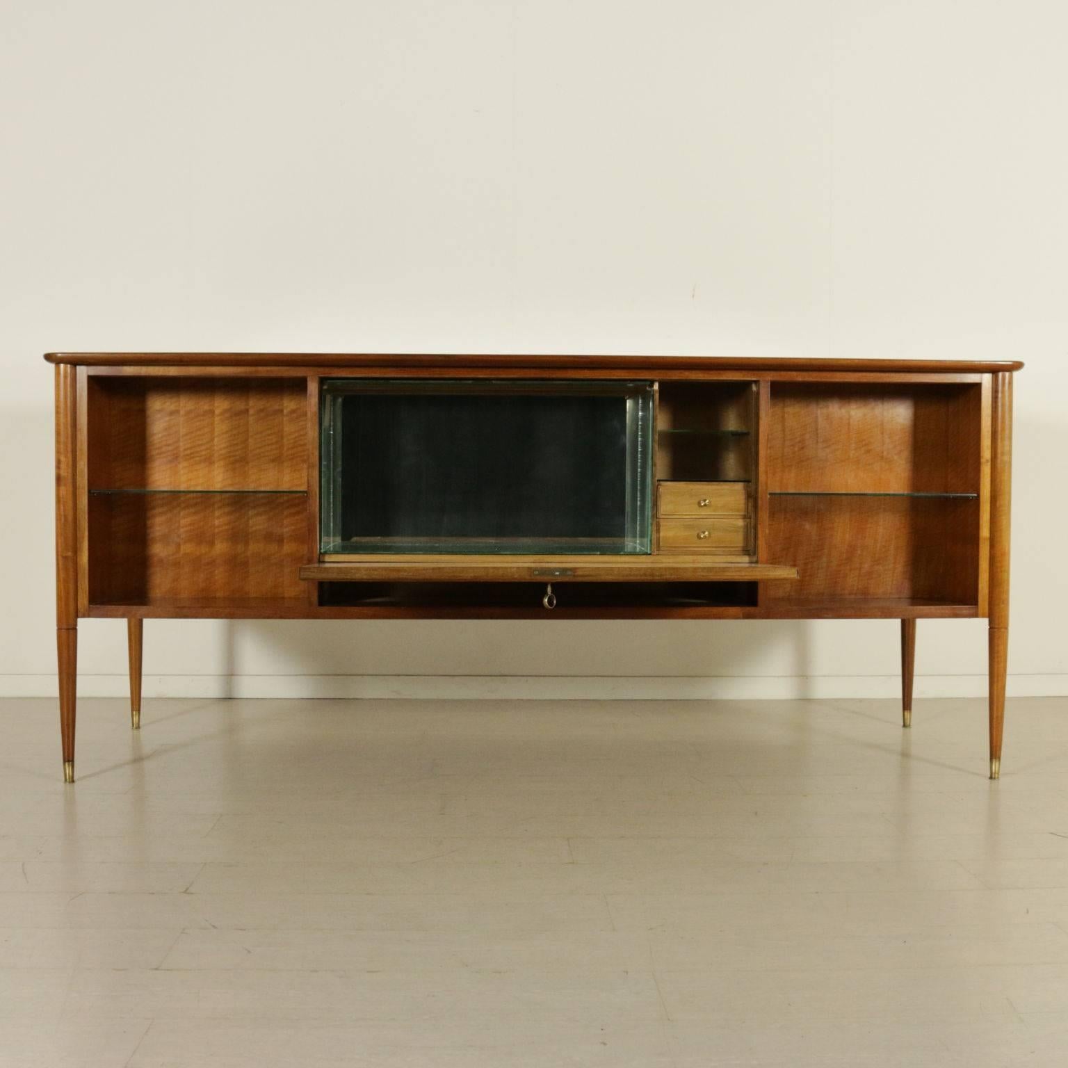 Mid-Century Modern Furniture by Paolo Buffa for Arrighi Stefano Mahogany Veneer Vintage, 1950s