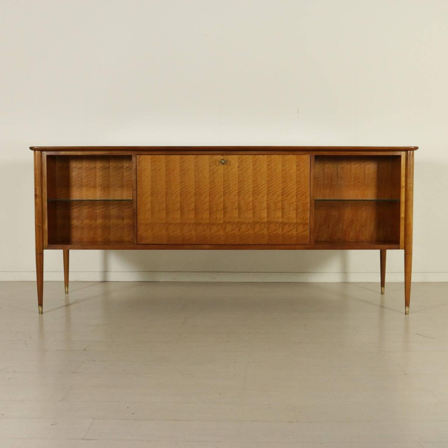 Furniture by Paolo Buffa for Arrighi Stefano Mahogany Veneer Vintage, 1950s In Excellent Condition In Milano, IT