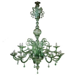 Ceiling Lamp 'Pastorale' Blown Glass Manufactured, Murano First Half of the 1900