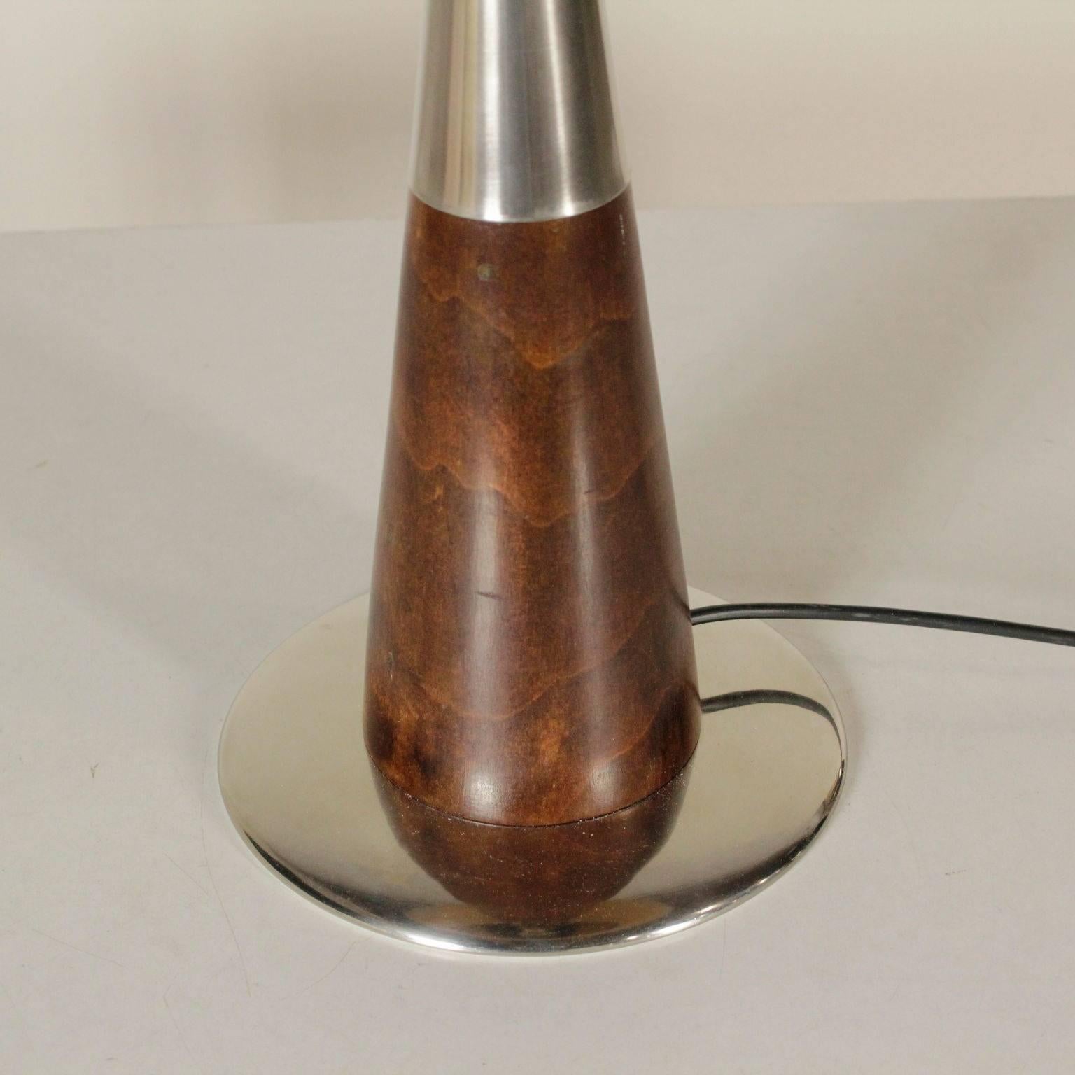 Mid-Century Modern Stilnovo Table Lamp Chromed Aluminium Vintage Manufactured in Italy, 1950s