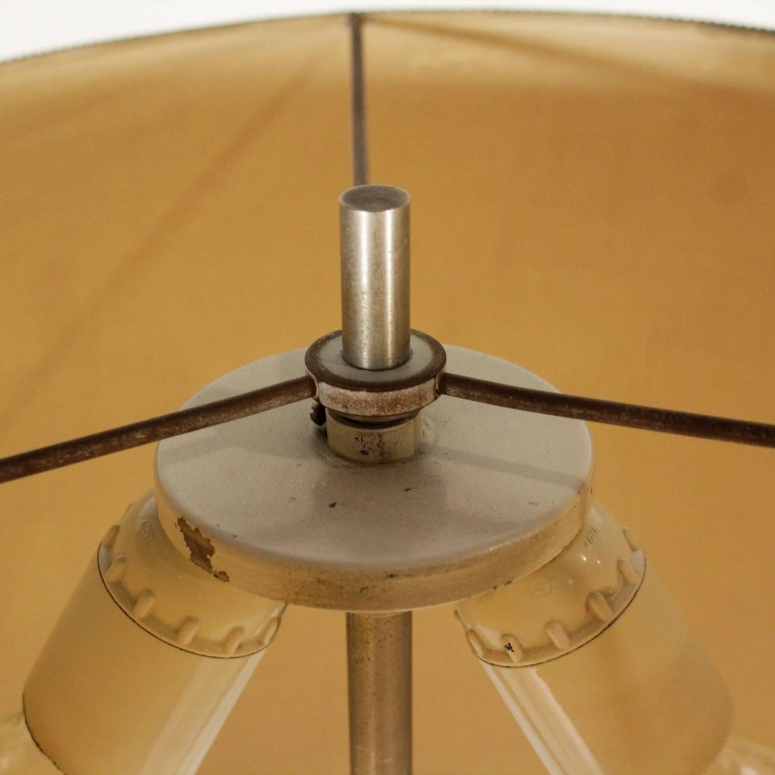 Stilnovo Table Lamp Chromed Aluminium Vintage Manufactured in Italy, 1950s In Good Condition In Milano, IT