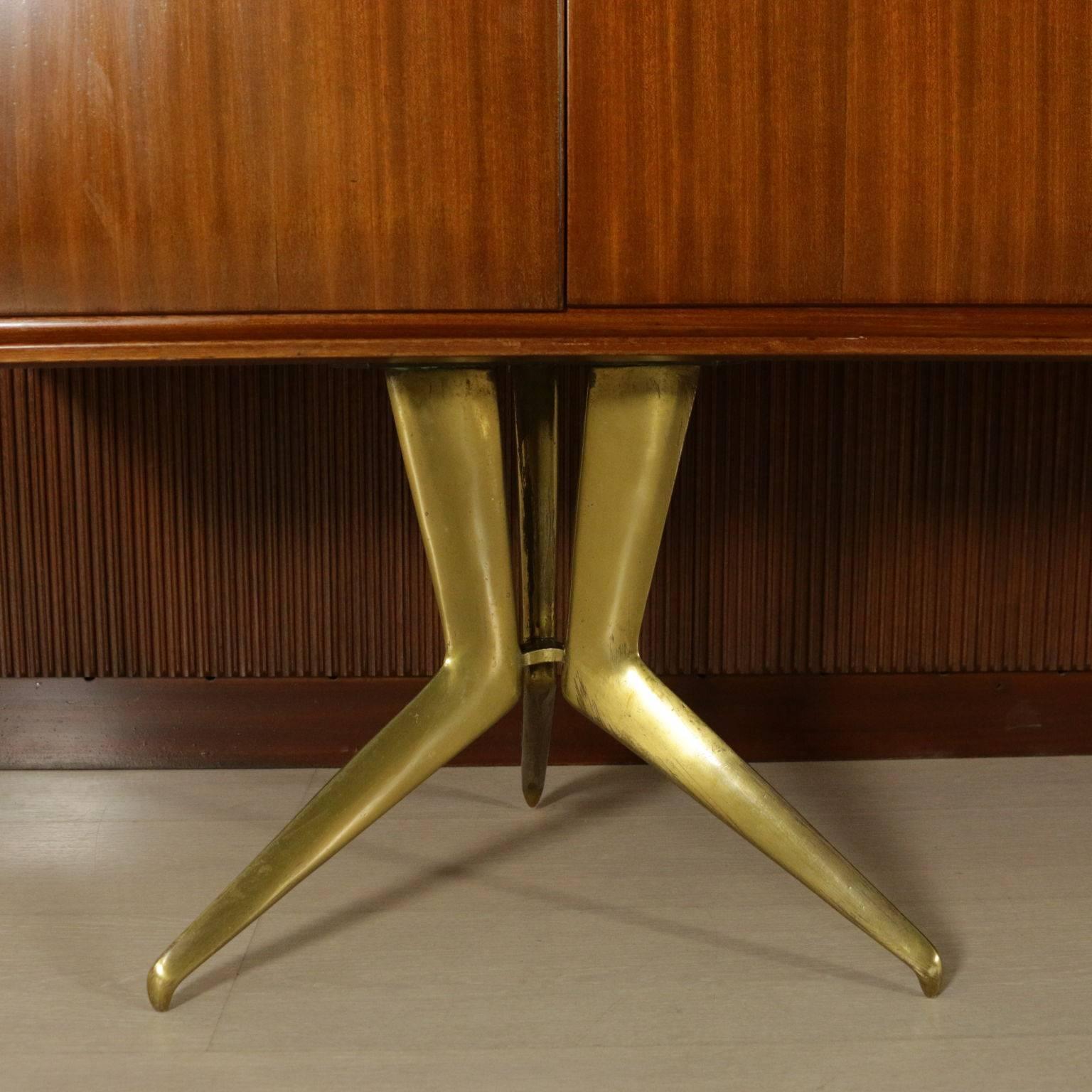 Mid-20th Century Piece of Furniture Designed by Gambarelli Mahogany Vintage, Italy, 1958