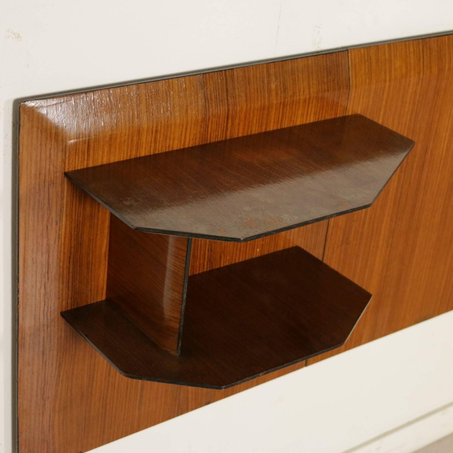 Separating Piece of Furniture Bar Side Rosewood Veneer Vintage Italy 1960s In Good Condition In Milano, IT