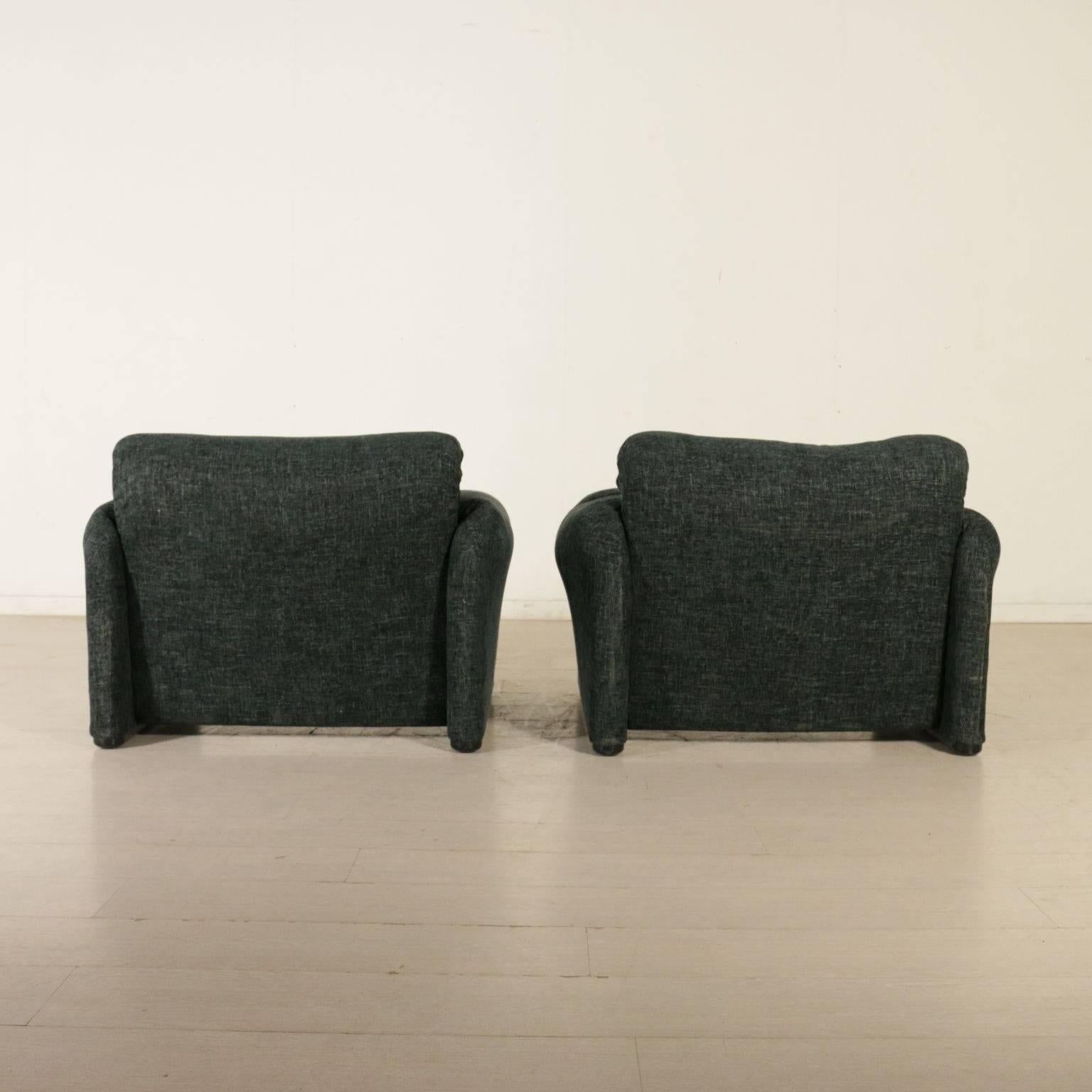 Pair of Armchairs Maralunga Designed for Cassina Vintage, Italy, 1970s-1980s 3