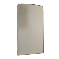 Mirror Brass Frame Decoration Vintage Manufactured in Italy, 1950s