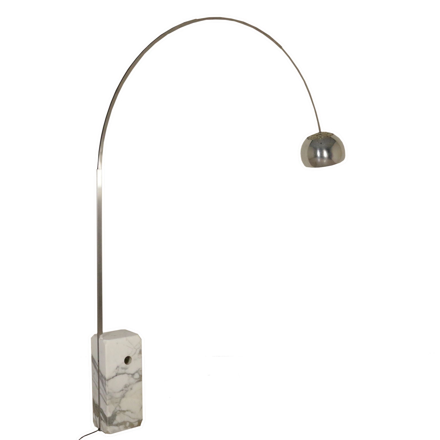 Floor Lamp Arco By Castiglioni Brothers For Flos Marble Steel Floor Lamp Arco By Castiglioni Brothers For Flos Marble Steel