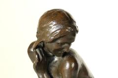 Bronze and Marble Sculpture 'La Sirenetta' by Alfonso Mazzucchelli Italy