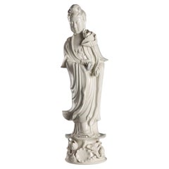 Statua in Porcellana di Guanyin Cina XX Secolo