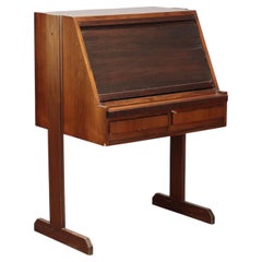 Mid-Century Modern Writing Desk, Exotic Wood, Italy, 1960, Good Condition