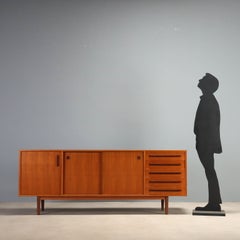 Mid-Century Modern Teak Sideboard, Italy, Functional Design, 1960