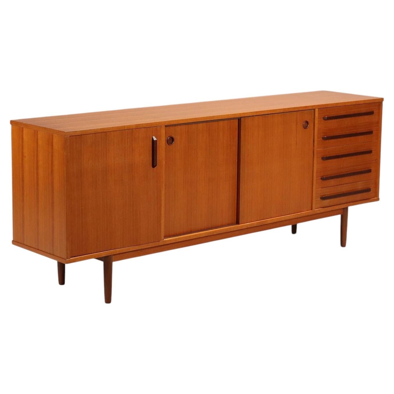 Mid-Century Modern Teak Sideboard, Italy, Functional Design, 1960